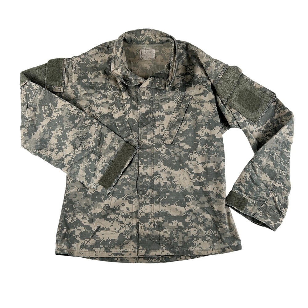 US Army ACU Jacket Mens Small Regular Combat Digital Camo Military Workwear